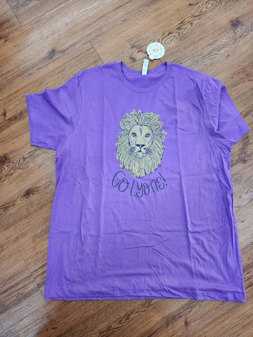 Go Lyons Purple T-shirts