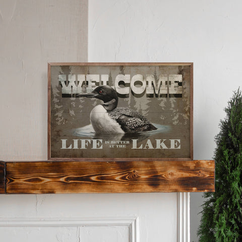 Kendrick Home - Loon Welcome Lake: 24x16