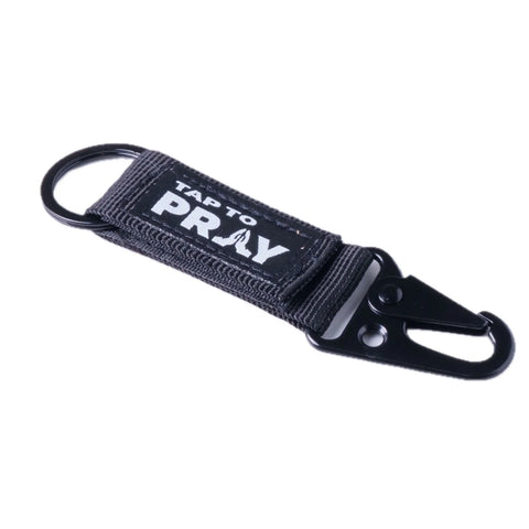 Tap To Pray® Tactical Carabiner Keychain-Black