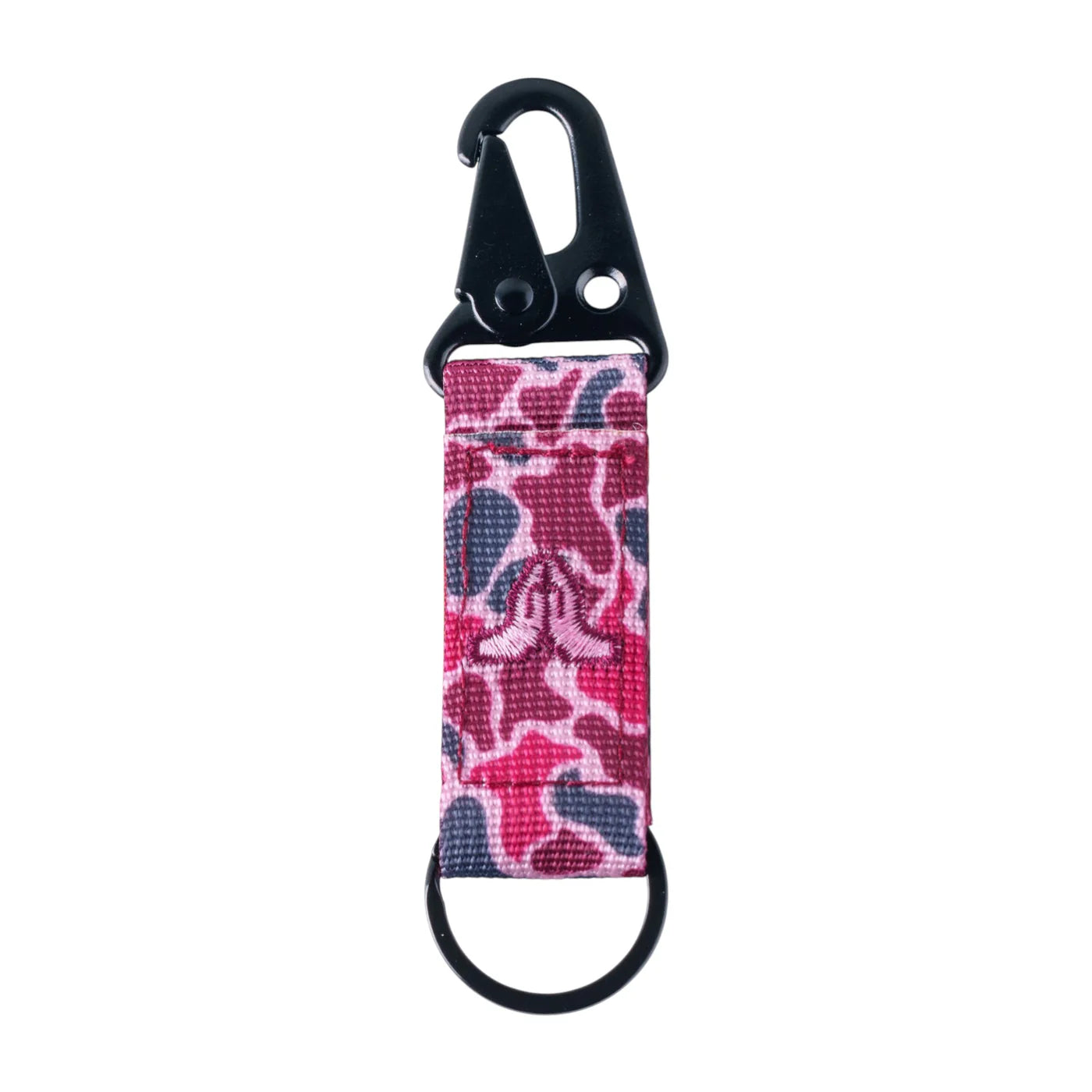 Tap To Pray® Tactical Carabiner Keychain-Pink Camo
