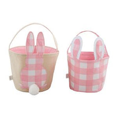 Check Bunny Basket Set