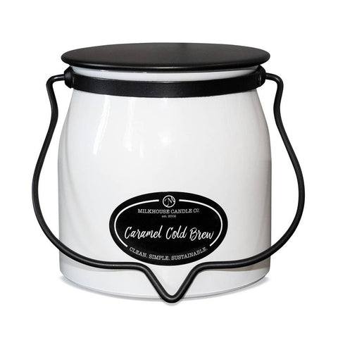 Milkhouse Candle Company - 16 oz Butter Jar Candle: Caramel Cold Brew