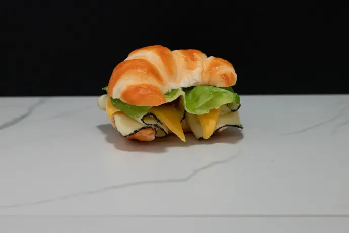 Faux Turkey Croissant Sandwich