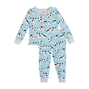 Blue Cow Pj Set
