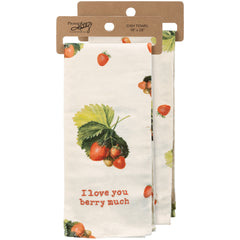 I Love You Berry Much Kitchen Towel