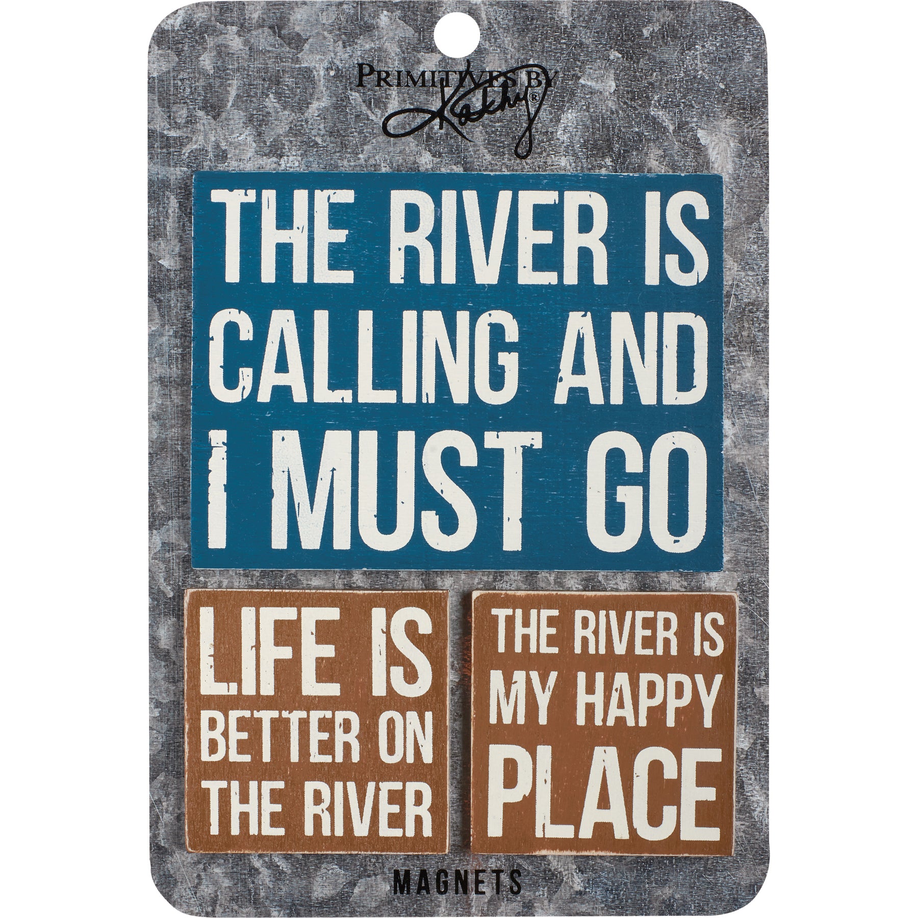 River Is Calling I Must Go Magnet Set