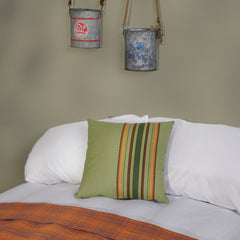 Striped Green Pillow