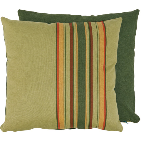 Striped Green Pillow