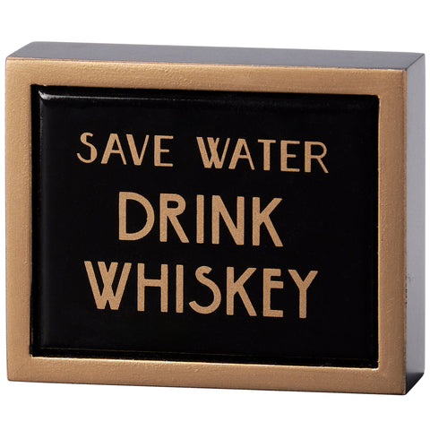 Save Water Box Sign Mini