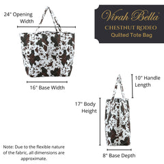 "Chestnut Rodeo"  Quilted Tote Bag