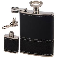 Black Grained Flask Set