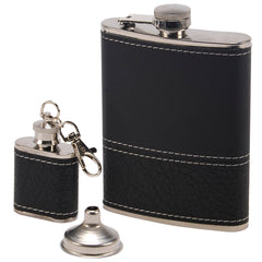 Black Grained Flask Set