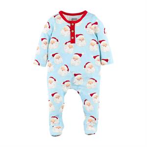 Blue Vintage Santa Pajama's