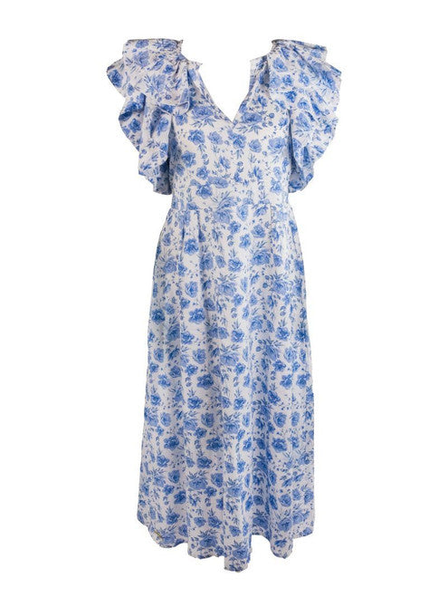 Blue Buds Dress