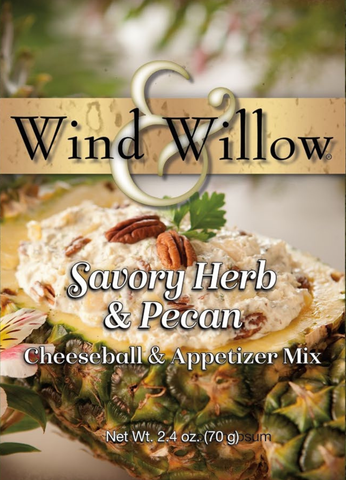 Wind & Willow - Savory Herb & Pecan (cs 12) - Savory Cheeseball Mix