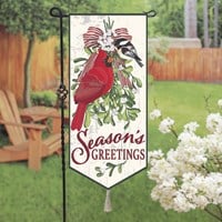 Mistletoe and Cardinal Everlasting Impression Text
