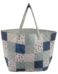 Floral Delight Quilted Tote Bag