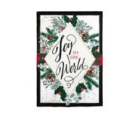 Joy to the World Applique Garden Flag