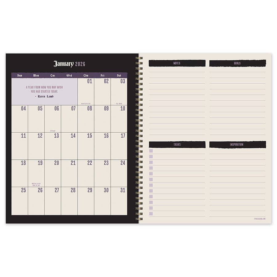 2026 Magic Year Large Weekly Monthly Planner