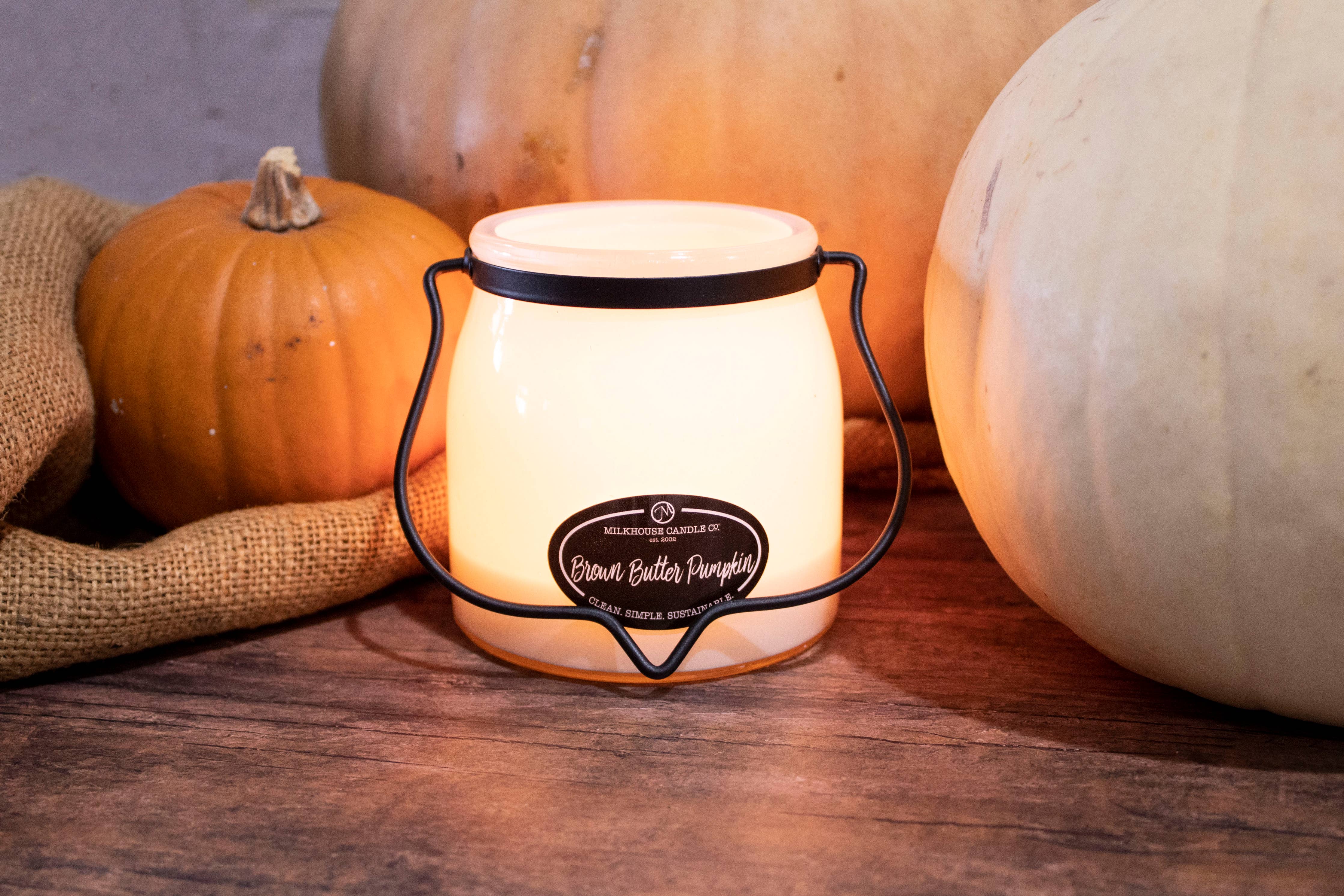 16 oz Butter Jar Candle: Brown Butter Pumpkin