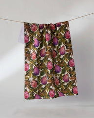 Geometry - Wild Fig Tea Towel