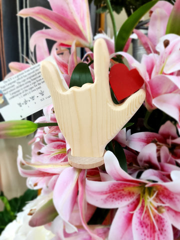 I love you Wooden Figure