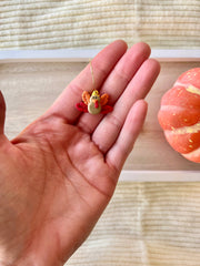 Turkey Clay Earrings: Hoops