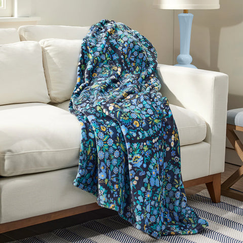 Plush Throw Blanket Dreamer Paisley