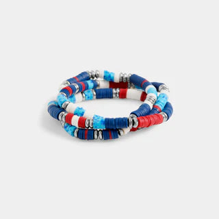 Ingrid Bracelet-Red/White/Blue