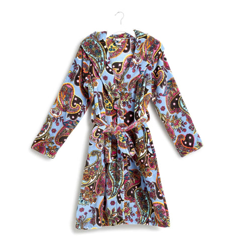 Plush Fleece Robe Provence Paisley