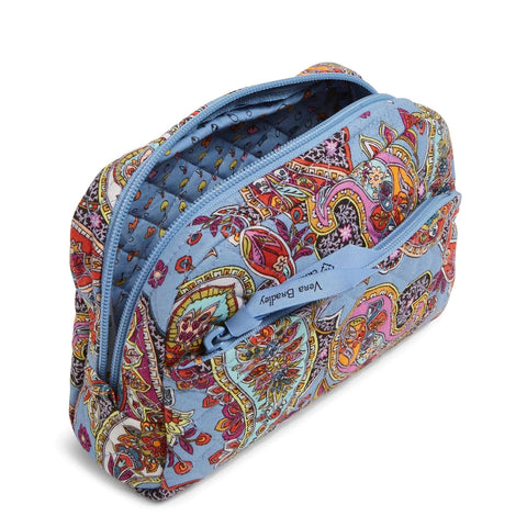 Medium Cosmetic Bag in Recycled Cotton-Provence Paisley