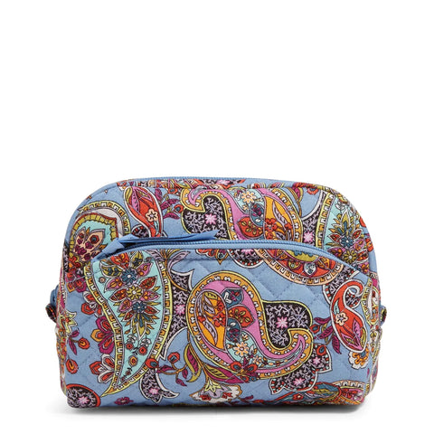 Medium Cosmetic Bag in Recycled Cotton-Provence Paisley