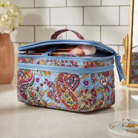 Brush Up Cosmetic Case in Recycled Cotton-Provence Paisley