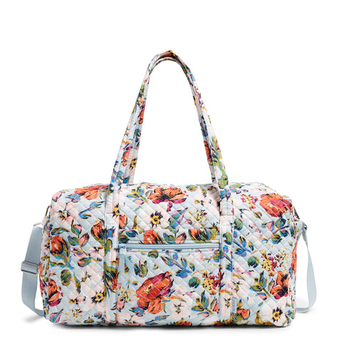 Large Travel Duffel Bag Sea Air Floral