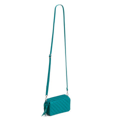 RFID All in One Crossbody Bag Recycled Cotton Forever Green