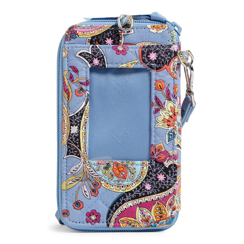 RFID Smartphone Wristlet in Recycled Cotton-Provence Paisley