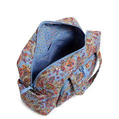 Weekender Travel Bag in Recycled Cotton-Provence Paisley