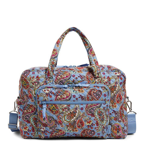 Weekender Travel Bag in Recycled Cotton-Provence Paisley