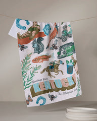 Geometry - Greetings From Kentucky Tea Towel