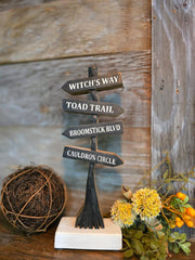 Broom Stick Sign 4x10.75in