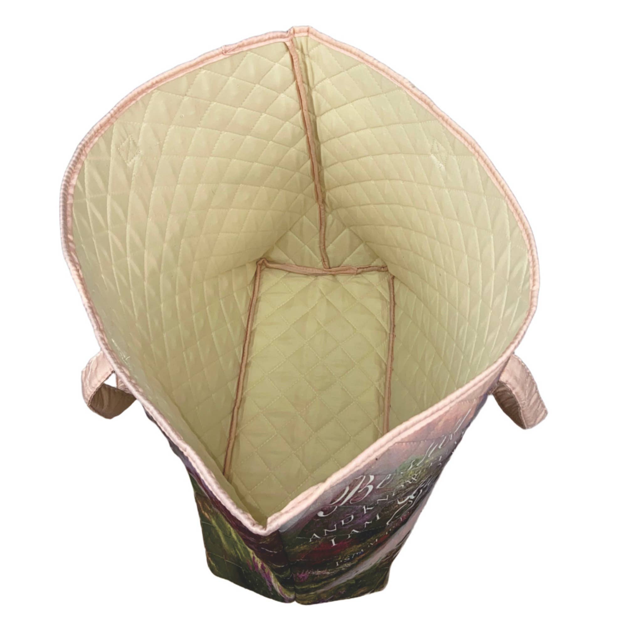 "Be Still - Psalm 46:10" Designer Quilted Tote Bag