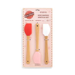 Mrs. Claus Caring Collection Red White Pink Mini Spatulas Set of 3