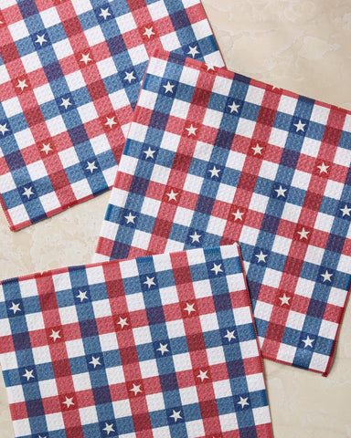 Geometry - Bunting Check Dishcloth Set