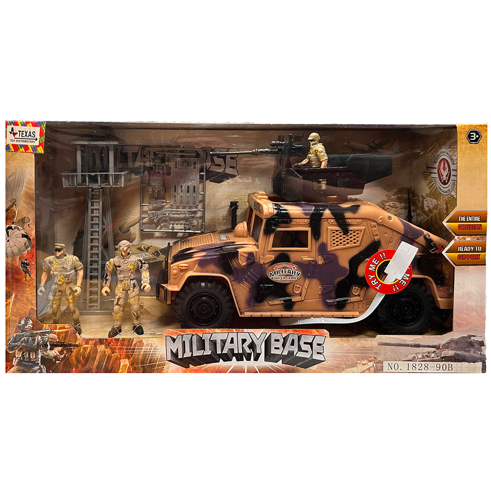 Military Hummer Vehicle Play Set with Sound