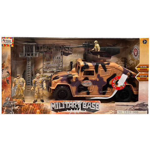 Military Hummer Vehicle Play Set with Sound