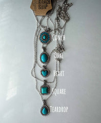 Western Semi Stone Rhinestone Necklace: HEART
