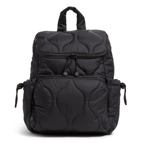 black quilted vera bradley square laptop backpack Women's Cotton Small Backpack, our bestselling backpack is equipped with so much smart functionality Black Backpack Vera Bradley for