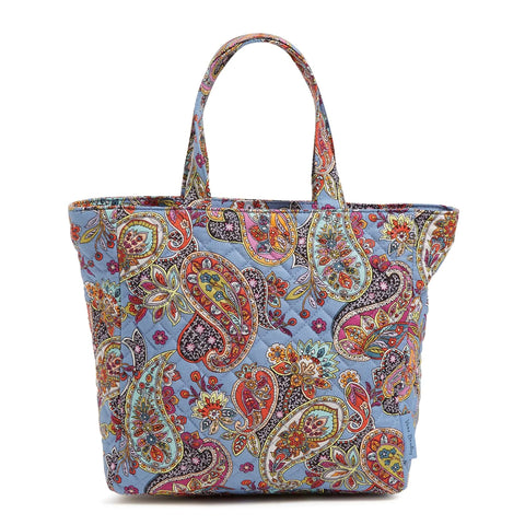 Lunch Tote Bag in Recycled Cotton-Provence Paisley