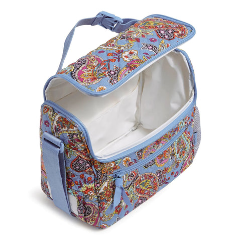 Lunch Crossbody Bag in Recycled Cotton-Provence Paisley