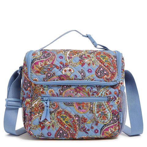 Triple Compartment Crossbody Bag in Recycled Cotton-Provence Paisley –  Avenue 550